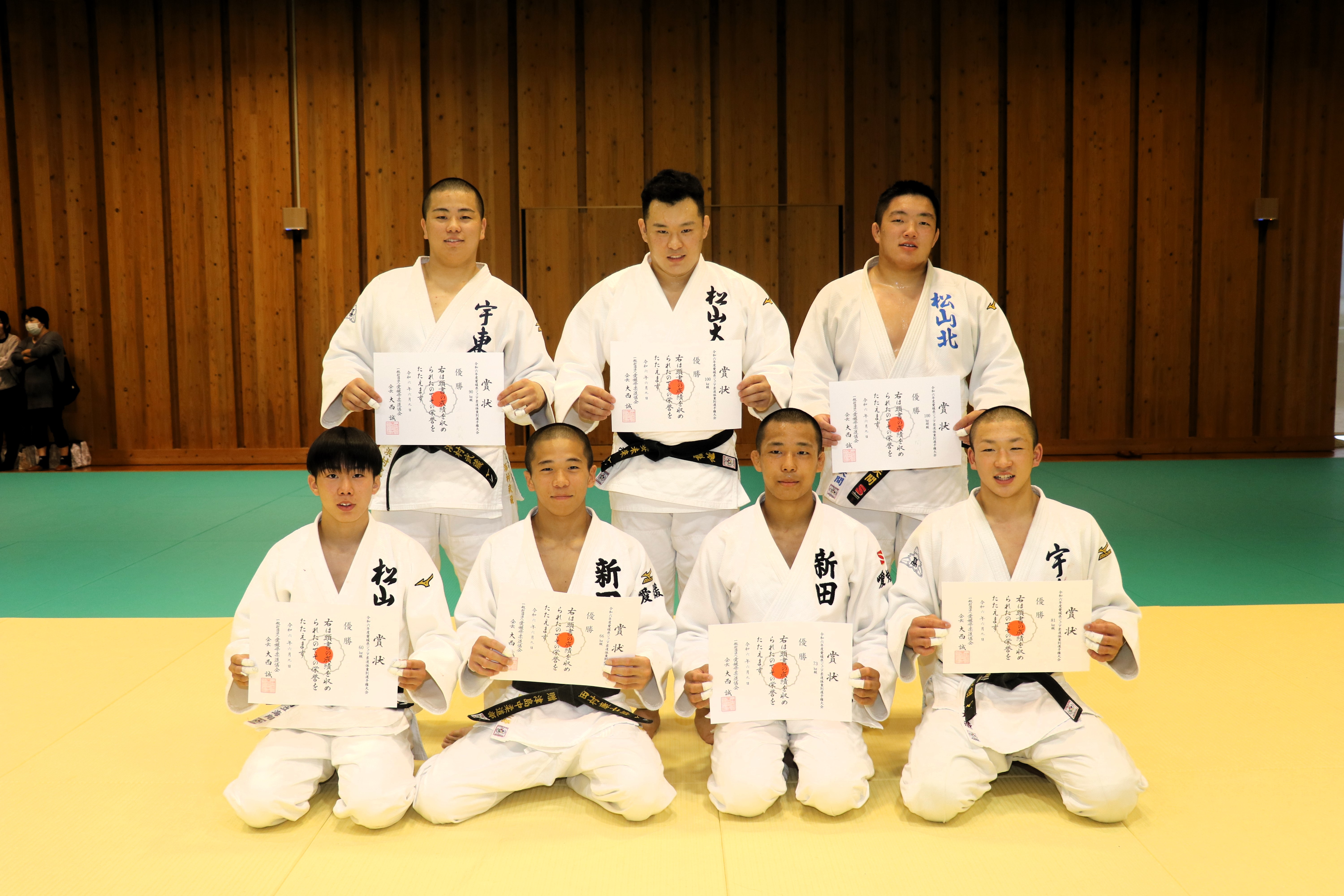 ジュニア男子優勝者