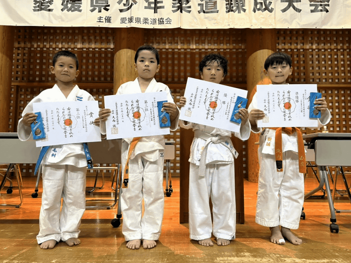 3年生男子25㎏級入賞者