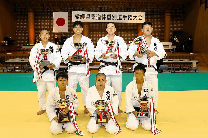 第52回愛媛県柔道選手権大会　入賞者